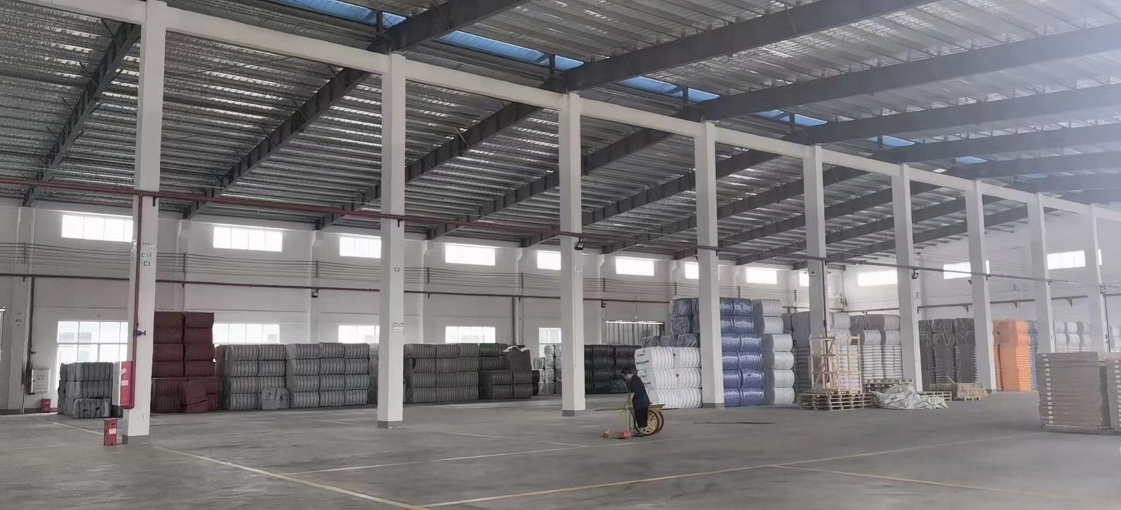 Acoustic panels held in the MST finished-goods warehouse