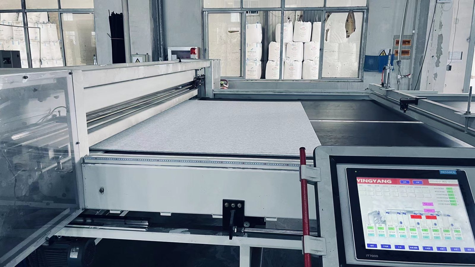 Acoustic panel production line in the MST factory