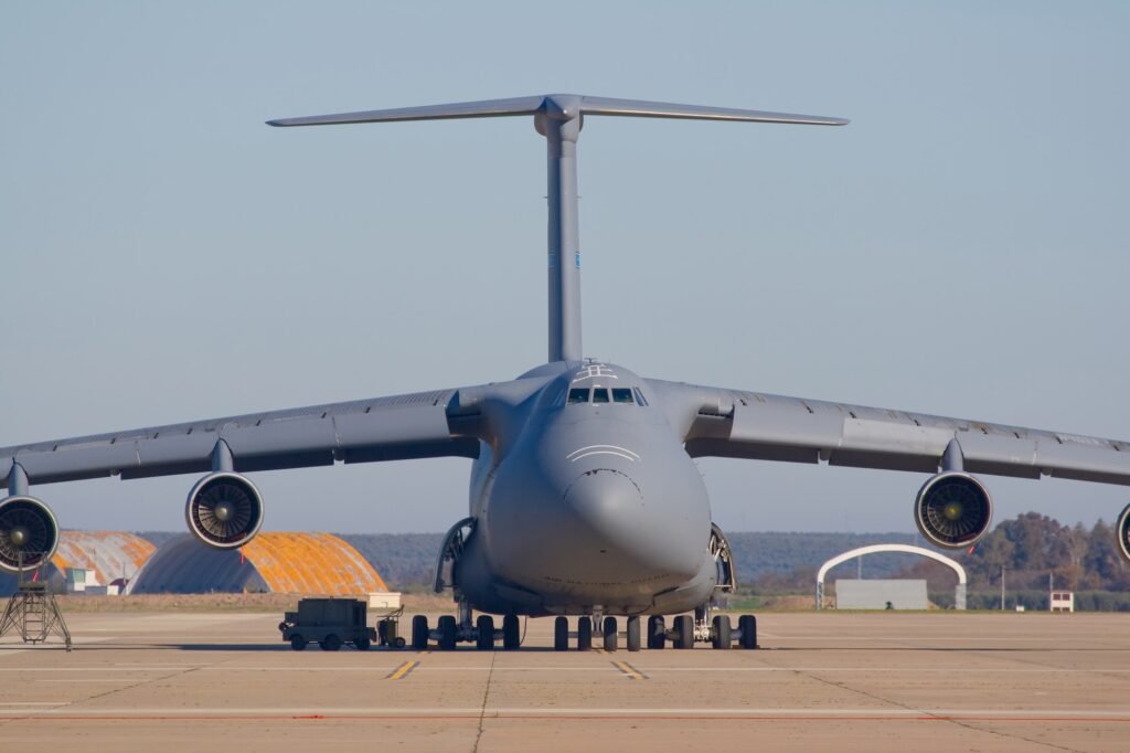 Transporting airplane