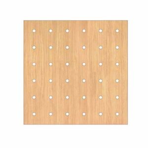 Micro-perforated wood acoustic panel