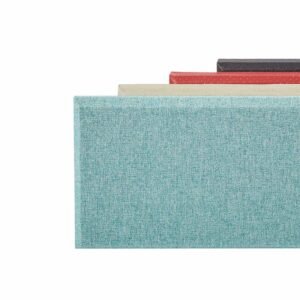 Fabric wrapped acoustic panel edge detail
