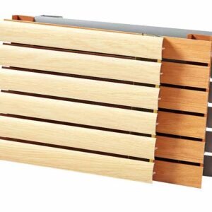 Aluminium channel acoustic panel section